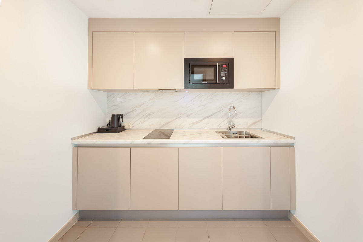 Three-room apartments with a kitchen