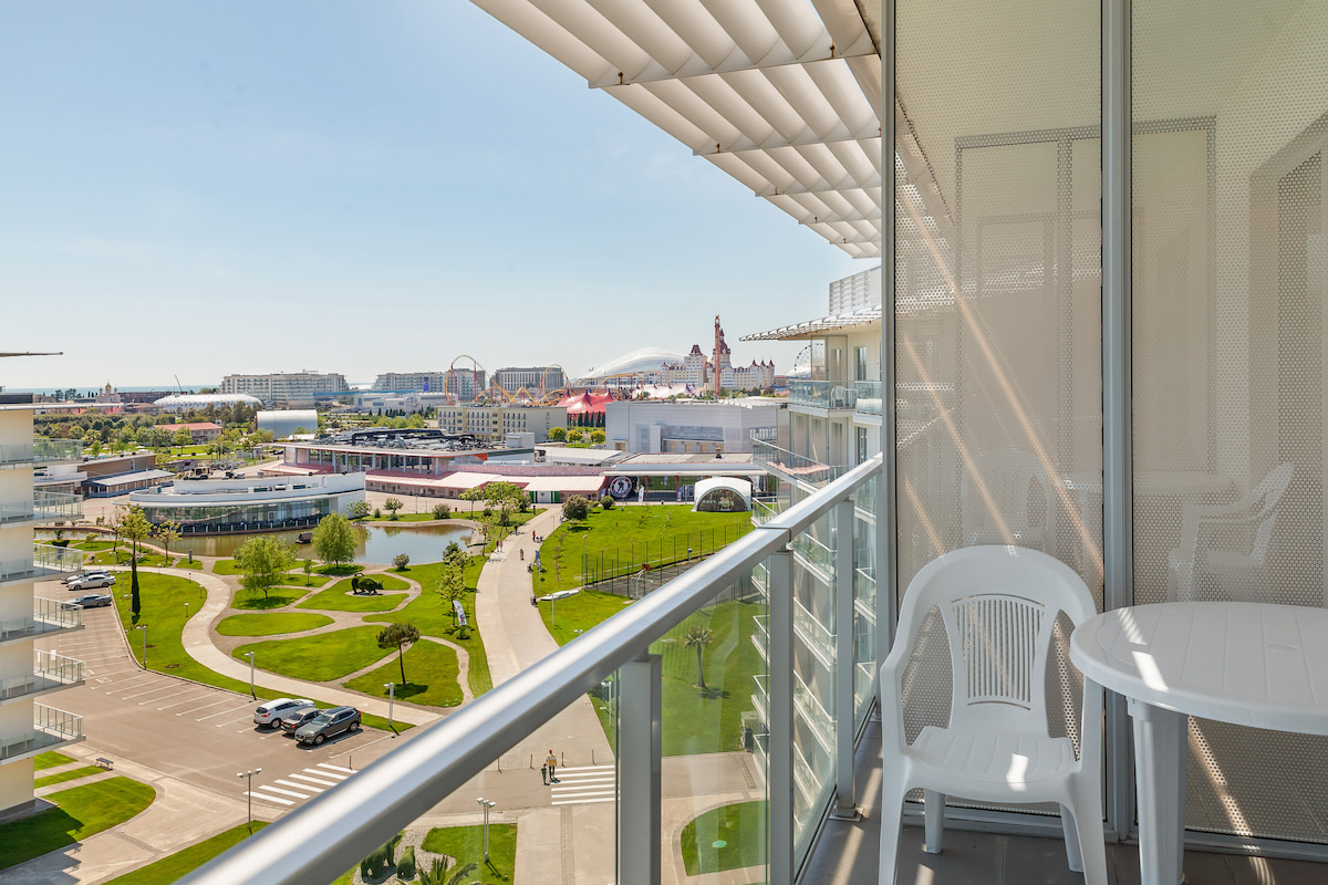 Three-room apartments with a kitchen